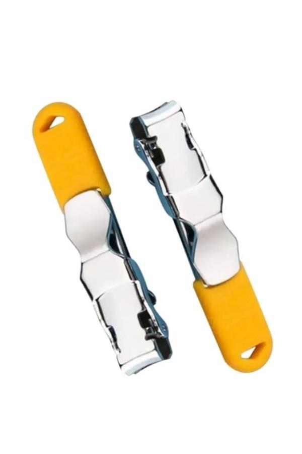 Rubber Tırnak Makası Düz Uçlu Sarı