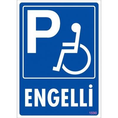 SÖNSAN UYARI LEVHALARI ''ENGELLİ PARK YERİ'' PVC 25*35