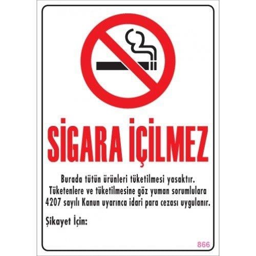 SÖNSAN UYARI LEVHALARI ''SİGARA İÇİLMEZ'' PVC 25*35