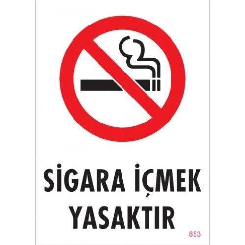 SÖNSAN UYARI LEVHALARI ''SİGARA İÇMEK YASAKTIR'' PVC 25*35