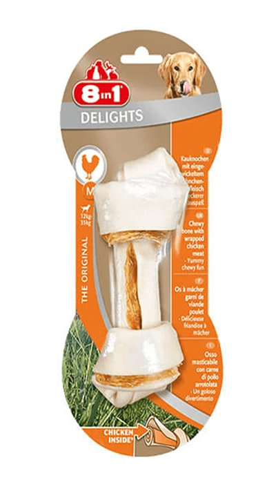 8in1 Delights Bones Tavuklu Köpek Kemik Ödülü Small 35Gr 