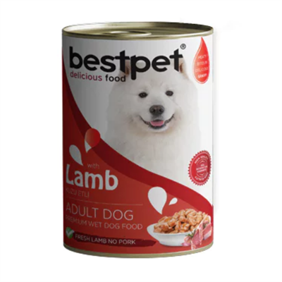 BESTPET DOG WITH LAMB IN GRAVY 400 G 12 ADET