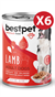 BestPet Kuzulu Yetişkin Köpek Konservesi 400gr 6 Adet