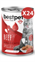 BestPet Sığır Etli Yetişkin Kedi Konservesi 400gr 24 Adet