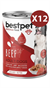 BestPet Sığır Etli Yetişkin Köpek Konservesi 400gr 12 Adet