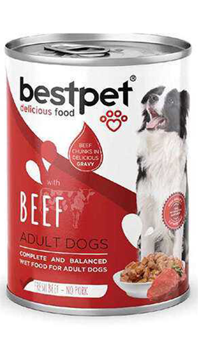 BestPet Sığır Etli Yetişkin Köpek Konservesi 400gr
