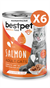 BestPet Somonlu Kısırlaştırılmış Kedi Konservesi 400gr 6 Adet