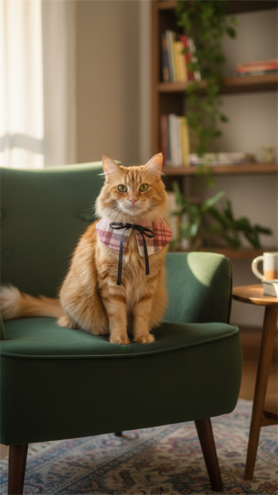 Kedi ve Köpek Beyaz Panço Tasma