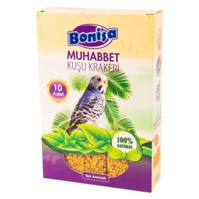 Bonisa Muhabbet Kuşları Krakeri Bal Aromalı 10 Lu