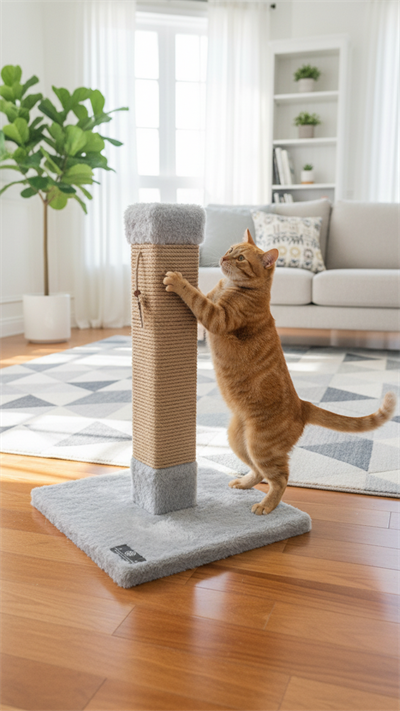 Botar 60Cm Kare Tırmalama Tahtası Gri
