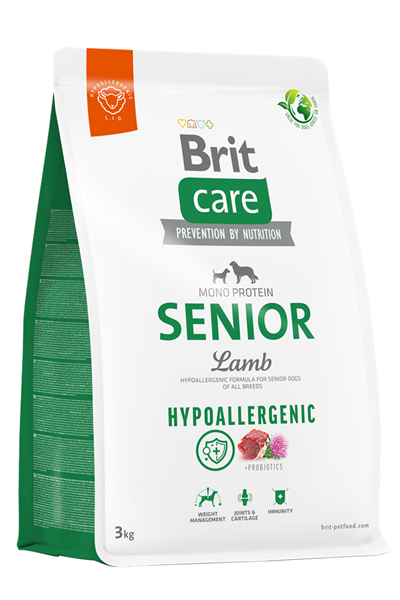 Brit Care Hypo-Allergenic Kuzulu ve Pirinçli Tüm Irklar İçin Yaşlı Köpek Maması 3kg