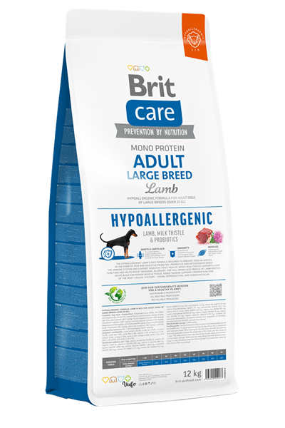 Brit Care Hypo-Allergenic Mono Protein Kuzulu Büyük Irk Yetişkin Köpek Maması 12 Kg