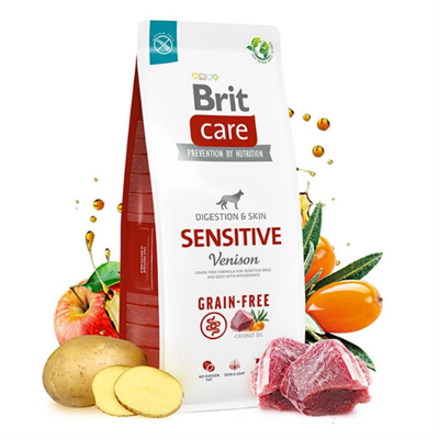 Brit Care Sensitive Digestion & Skin Geyikli Tahılsız Yetişkin Köpek Maması 3kg