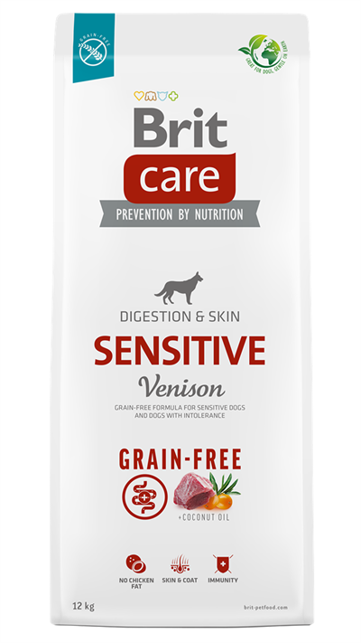 Brit Care Sensitive Digestion & Skin Mono Protein Geyikli Tahılsız Yetişkin Köpek Maması 12kg
