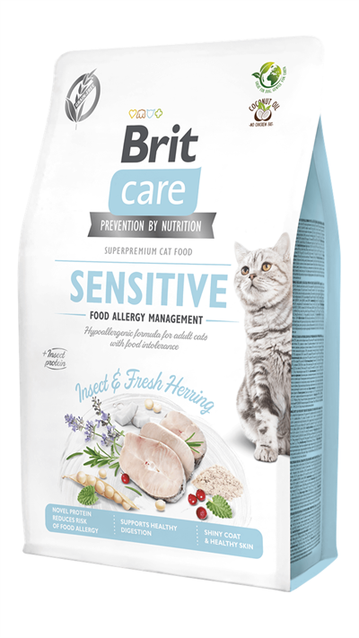 Brit Care Sensitive Hypo-Allergenic Larva Proteinli Tahılsız Yetişkin Kedi Maması 2kg