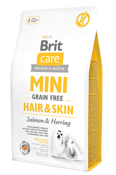 Brit Care Tahılsız Mini Hair Skin Somonlu Yetişkin Köpek Maması 2 Kg