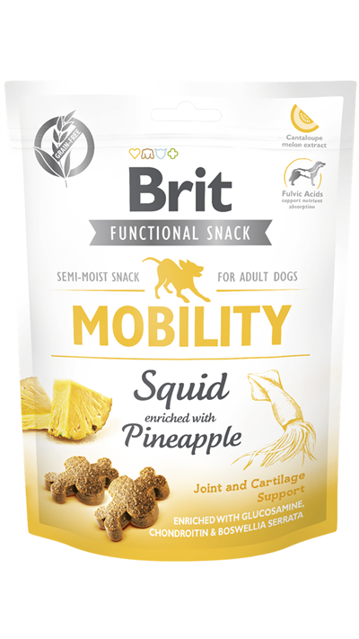 Brit Mobility Ananas ve Kalamarlı Köpek Ödülü 150gr