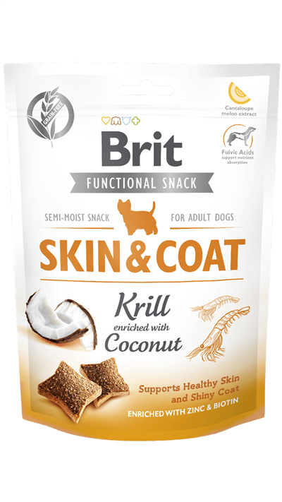Brit Skin&Coat Karides ve Hindistan Cevizli Köpek Ödülü 150gr