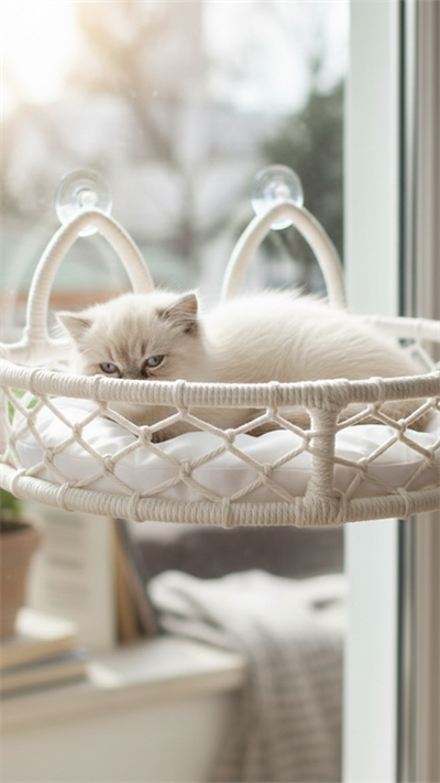 Cam Güzeli Cama Vakumlu Kedi Yatağı