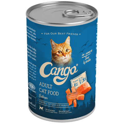 Cango Adult Cat Food Somonlu Yetişkin Konserve Kedi Maması 415 Gr