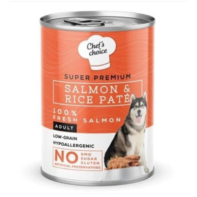 Chefs Choice Somonlu Tahılsız Köpek Yaş Maması 400 Gr