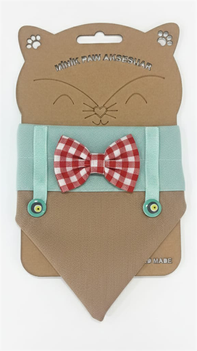 Kedi ve Köpek Collage Fular Tasma