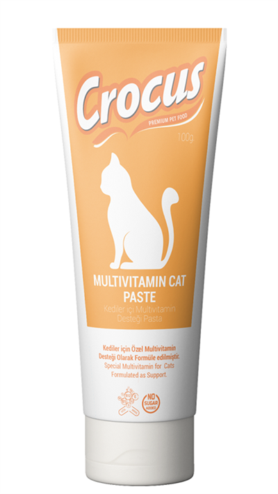 Crocus Multivitamin Kedi Malt Macunu 100 Gr
