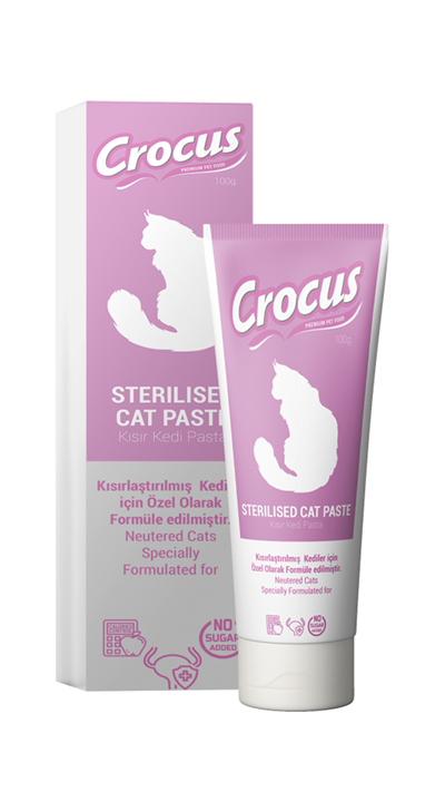Crocus Sterilised Kısırlaştırılmış Malt Kedi Macunu 100 Gr