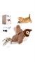 D-Pets Hareketli Büyük Sesli Şarjlı Kuş Kedi Oyuncağı