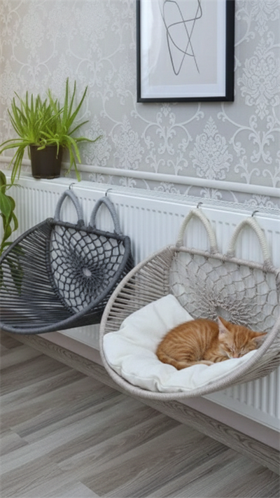 Dolunay Petek Askılı Kedi Yatağı