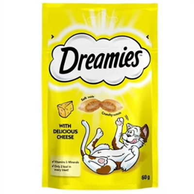 Dreamies İç Dolgulu Peynirli Kedi Ödül Bisküvisi 60 gr 12li Fırsat Paket