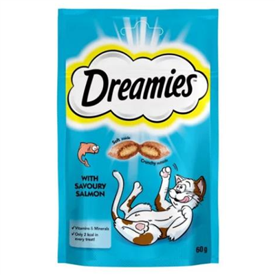 Dreamies İç Dolgulu Somonlu Kedi Ödül Bisküvisi 60 gr