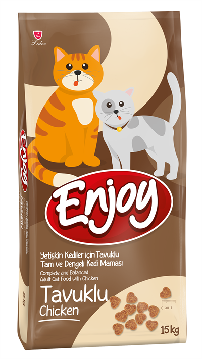 Enjoy Tavuklu Yetişkin Kedi Maması 15 Kg