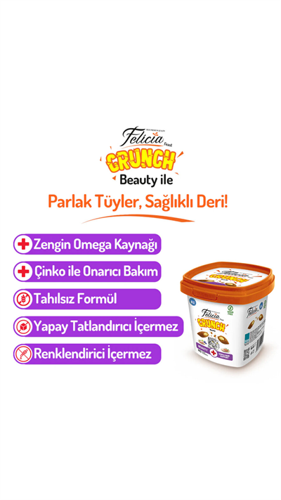 Felicia Beauty Kedi Crunch Ödül Maması 100g