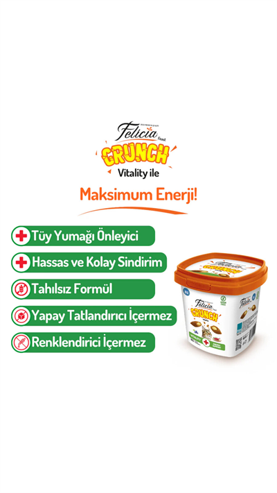 Felicia Vitality Kedi Crunch Ödül Maması 100g