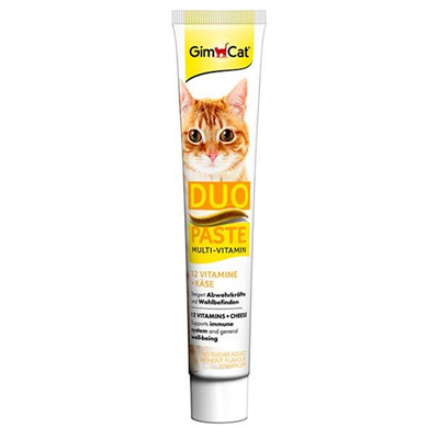 GimCat Multi-Vitamin Duo Paste Peynir +12 Vitaminli Kedi Macunu 50 gr