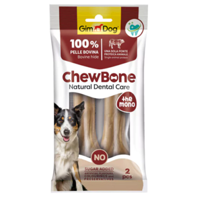 GimDog ChewBone Diş Sağlığı Destekleyici Naturel Press Kemik 14cm 120gr (2li)