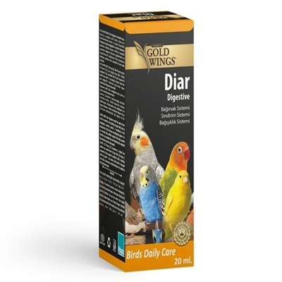 Gold Wings Diar Kuşlar için Sindirim Sistemi Destekleyici 20ml
