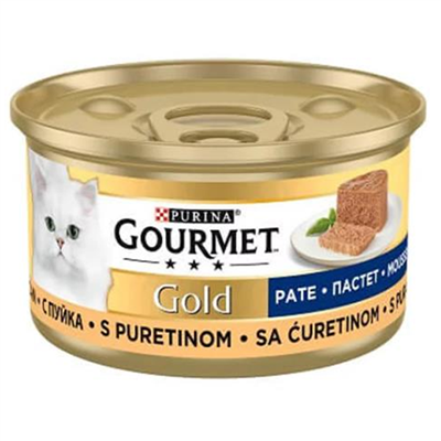 Gourmet Gold Kıyılmış Hindili Kedi Konservesi 85 gr