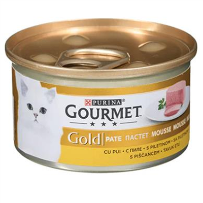 Gourmet Gold Kıyılmış Tavuklu Yetişkin Kedi Konservesi 85 gr