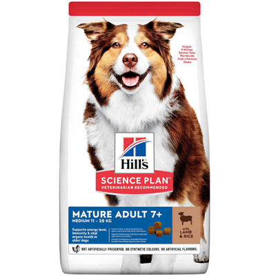 Hills Kuzu Eti ve Pirinçli Orta Irk Yaşlı Köpek Mamasi 2,5kg