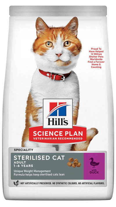 Hills Ördek Etli Kısırlaştırılmış Kedi Maması 10kg