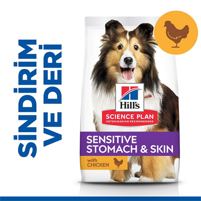 Hills Sensitive Stomach Skin Tavuklu Yetişkin Köpek Maması 2.5kg