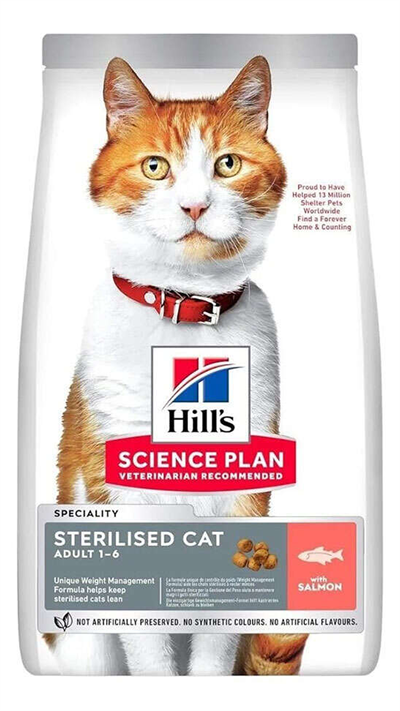 Hills SCIENCE PLAN Somonlu Kısırlaştırılmış Kedi Maması 1,5kg