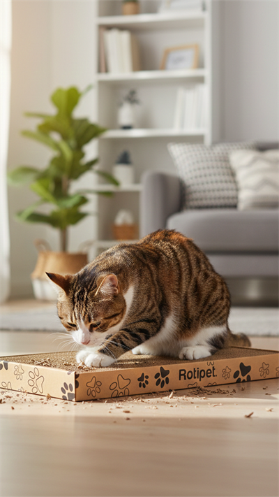 Panela Klasik Karton Kedi Tırmalama (45 x 24 x 4 cm)