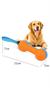Kauçuk Sesli Dumbell Model Köpek Diş Kaşıma ve Eğitim Oyuncağı