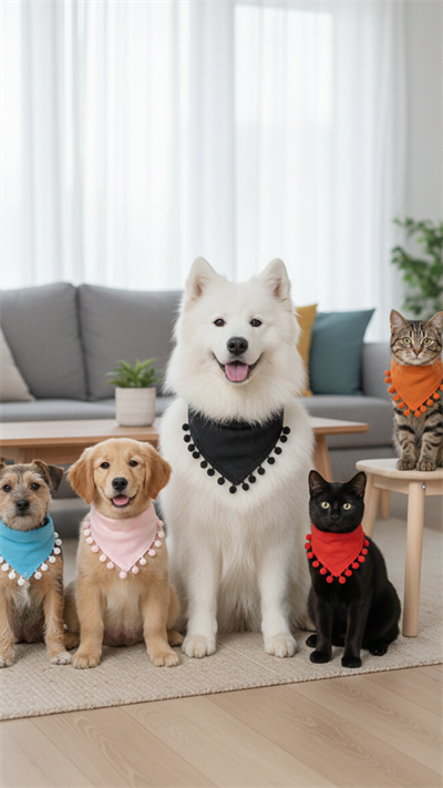 Kedi ve Köpek Bubble Fular Tasma