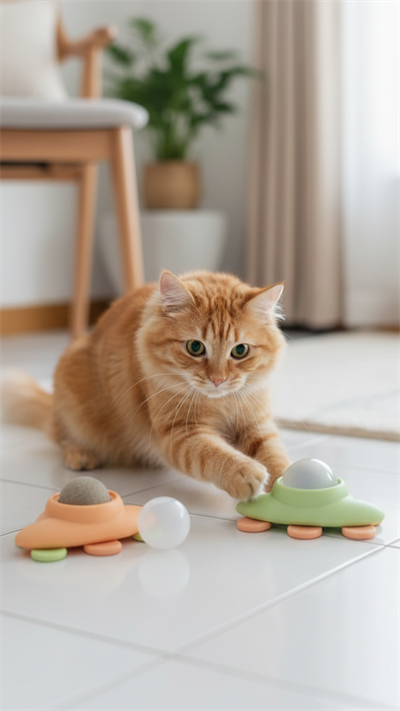 Kedi Yalama Topu Panda Model Kedi Catnip