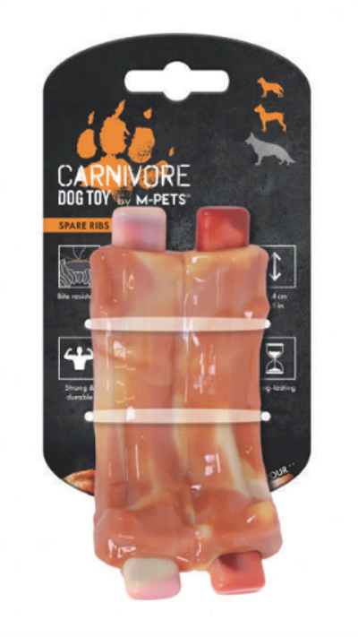 M-PETS CARNIVORE DOG TOY SPARE RIBS PASTIRMA AROMA