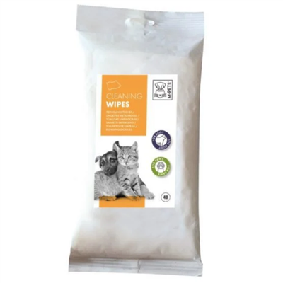 M-Pets Kedi ve Köpekler İçin Temizleme Mendili 40lı